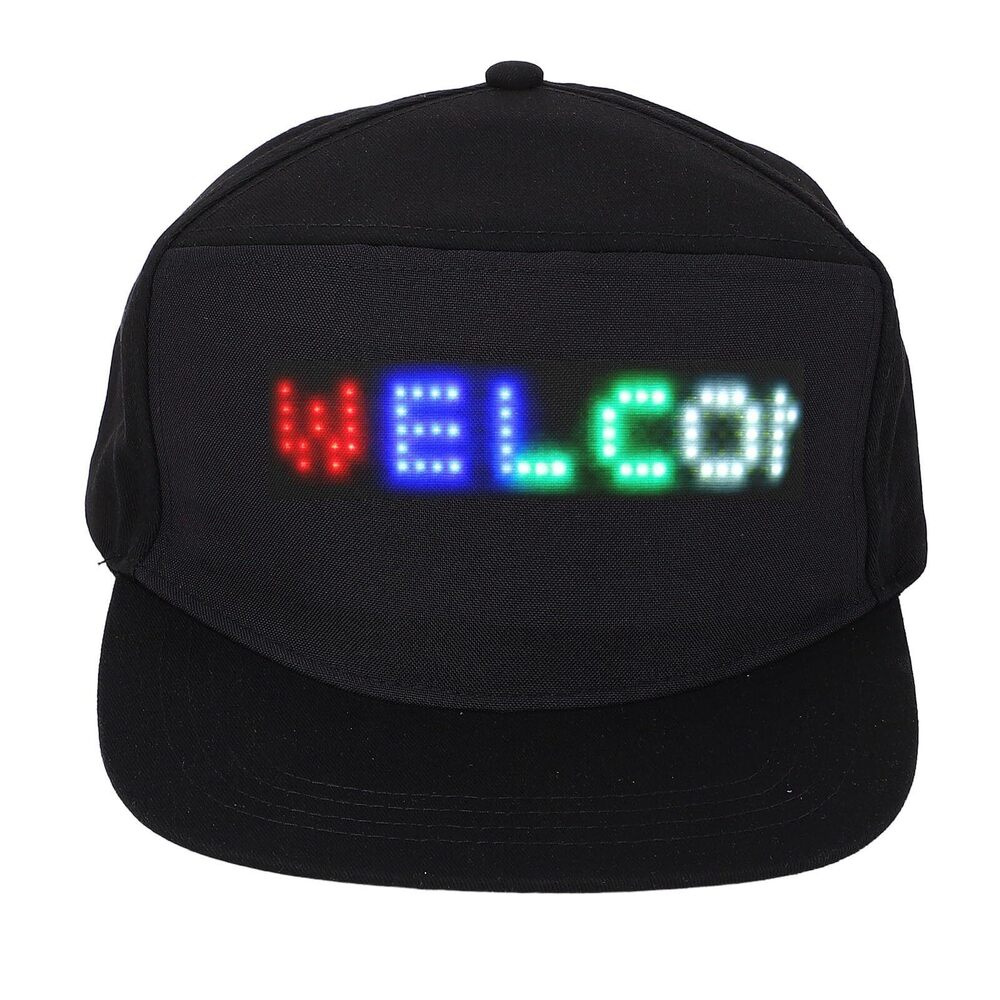 6103 Dot Array Color LED Programmable Display Screen Hat with Mobile APP